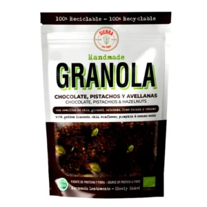 Granola ecologica chocolate pistachos avellanas
