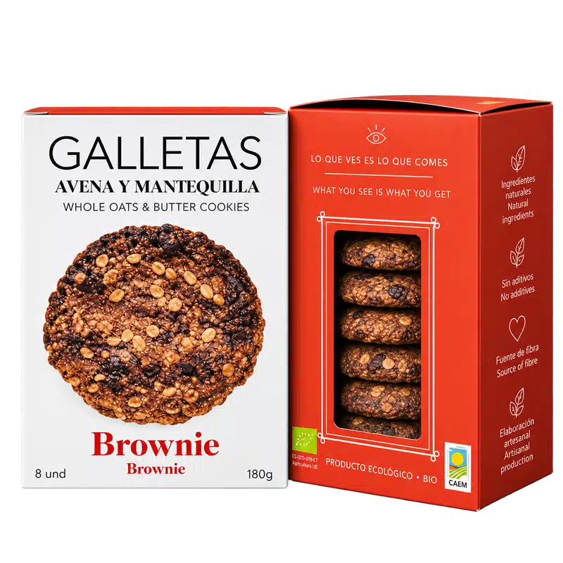 Galletas eco avena y brownie